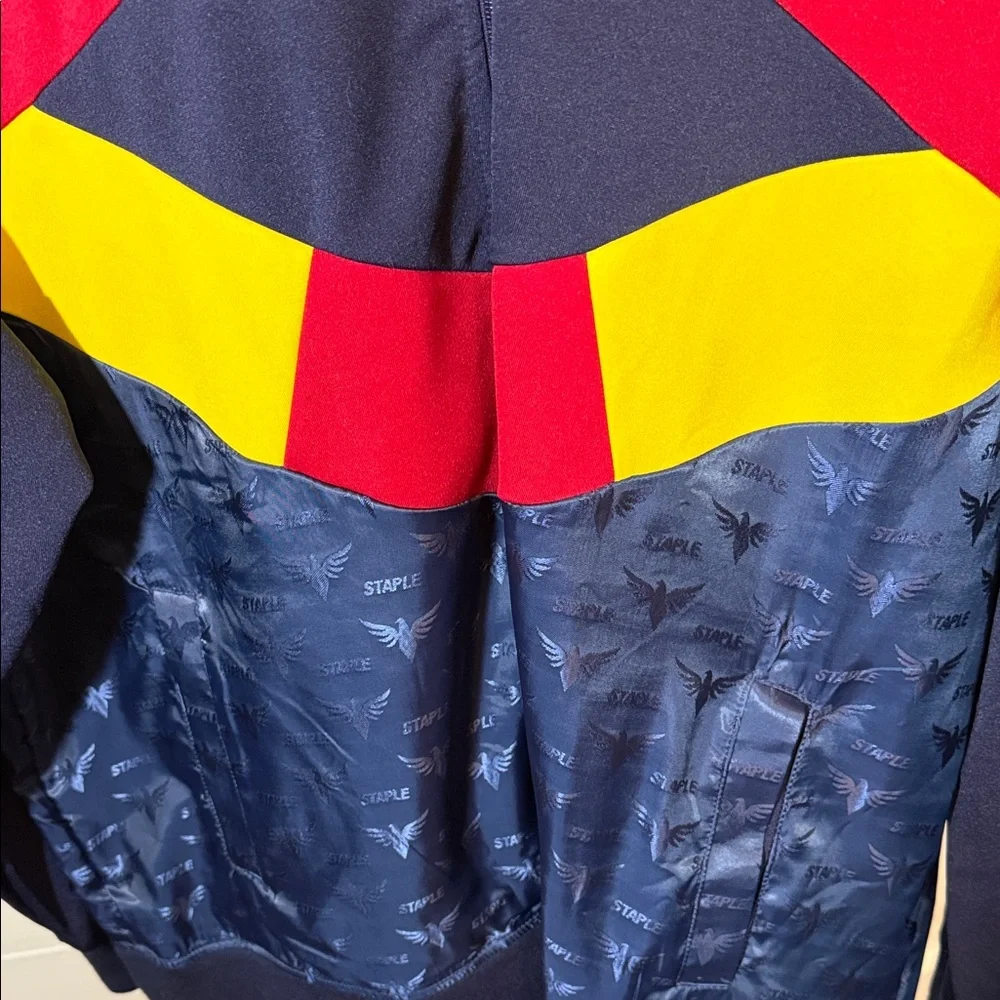 Men’s Staple Pigeon Colorblock Track Jacket Streetwear Oversized 2XL